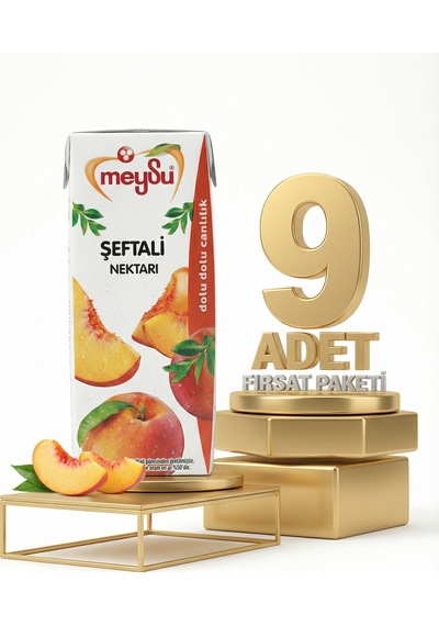 Meysu Nektar Şeftali 9x200 Ml