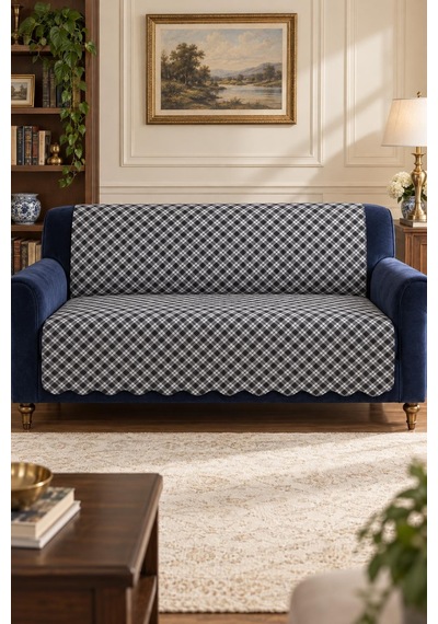 Çok Amaçlı Kadife Koltuk Örtüsü Kaymaz Süngerli 165x215 Cm Modern Bohem Çekyat Şalı Piknik Masa Örtüsü Alk4 Açık Gri