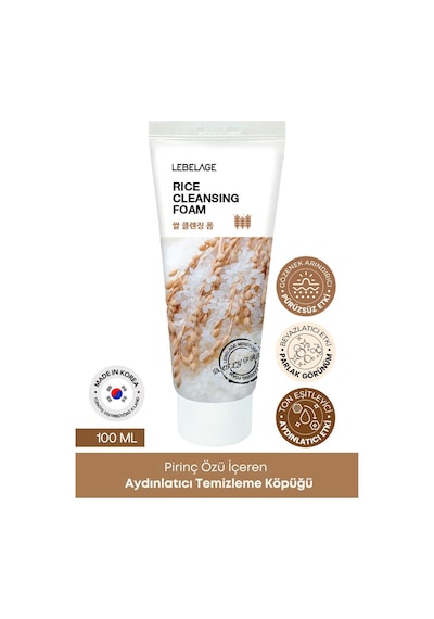 Lebelage Kore Pirinç Özü İçeren Aydınlatıcı Temizleme Köpüğü Lebelage Korean Rice Cleansing Foam