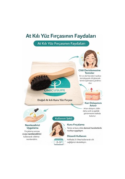 Siyah At Kılı Yüz Fırçası, Taşıma Kesesi İle Birlikte