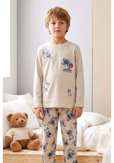 Remsa Erkek Çocuk Kısa Kol Penye Pijama Takımı 4301 Bej02 Remsa Erkek Çocuk Kısa Kol Penye Pijama Takımı 4301 Bej02