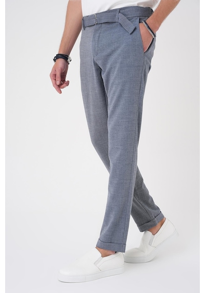 Efor Comfort Fit Belden Kumaş Kemerli Pamuk Koyu Gri Jogger Pantolon P 1154 K.Gri