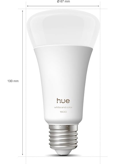 Philips Huewca E27 1600 Lumen Renkli Akıllı Ampul A67 11.8w Yeni Enerji Tasarrufu Çok Renkli