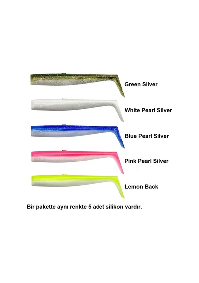 Savage Gear Sandeel V2 Tail 12.5cm 15gr 5'li Paket İğnesiz
