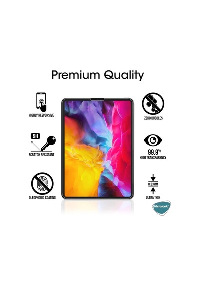 Ipad Air 4 2020 Uyumlu Tempered Glass Cam Ekran Koruyucu