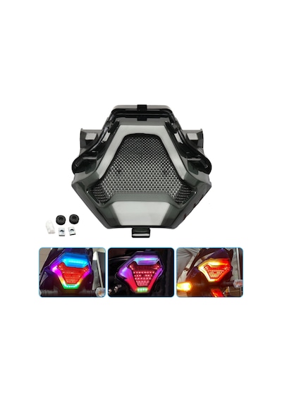 Yamaha Mt-07, Yzf-r3, Y15zr V3 Universal Sinyalli Stop Lambası Rgb Bluetooth App Kontrol 210 Mod