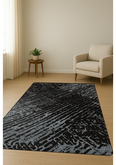 Modern Desenli Dijital Baskı Kaymaz Taban Halı H0947 Renkli