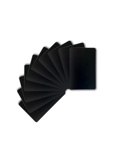 Nfc Kart Siyah Ntag213 Beyaz Kenar - 10 Adet
