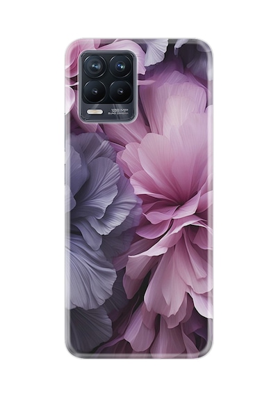 Realme 8 - 8 Pro Kılıf Boutique Baskılı Resimli Çiçek Mor Pcode -028