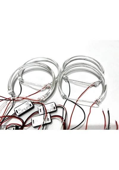 Bmw Angel Eyes 131mm 4 Adet Angel Halka Cree Led 12v