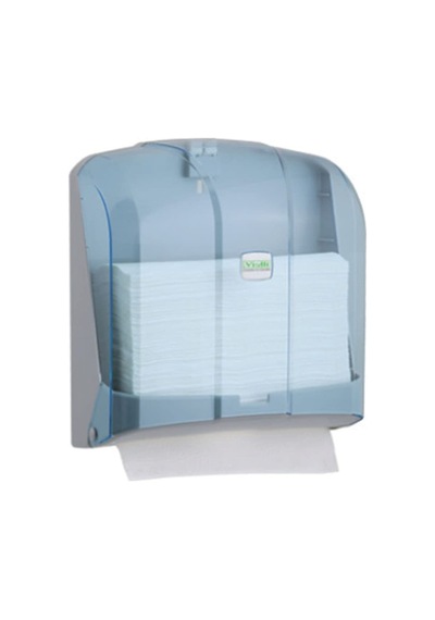 Vialli Kh 300t Z Katlı Kağıt Havlu Dispenseri - Şeffaf - Kapasite 300 Kağıt Sku: Smg8690010206954 Açık