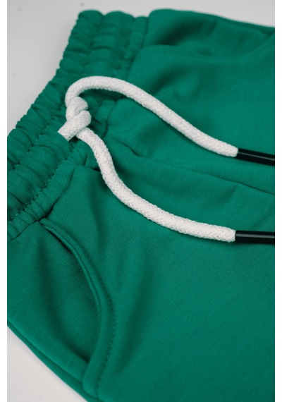Heyadventure Erkek / Kız Çocuk Cepli Jogger Eşofman Altı Paçası Lastikli Yeşil Yeşil