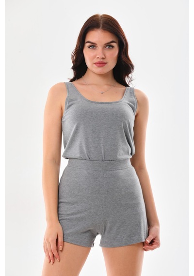 Penyebizden Extra Yumuşak Viskon Şort Home&beach-gri Melanj
