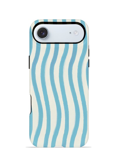 Apple iPhone Uyumlu 17 Air Vorian Çift Katmanlı Magsafe Kılıf Aqua Wave Riviera
