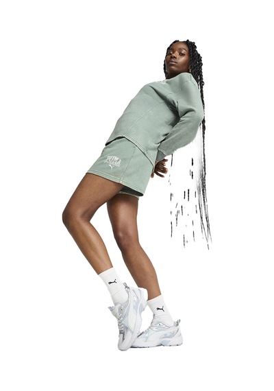 Puma Class Kadın Yeşil Günlük Stil Şort 68503530 1640612 Yeşil