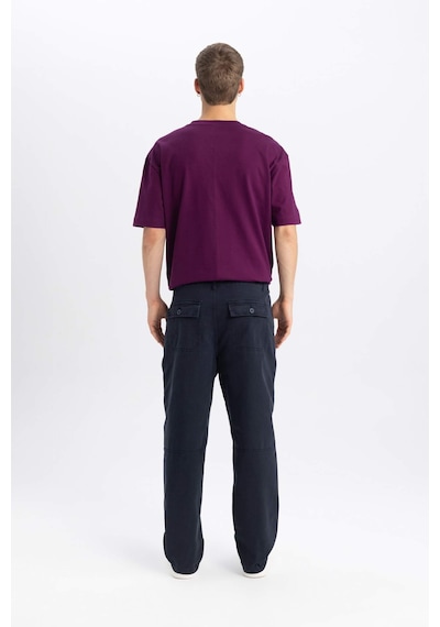 DeFacto Gabardin Pantolon Baggy Fit Bol Rahat Kesim Cepli Düz Paça B4762AX24SPNV239