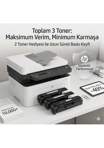 Hp 4zb84a Mfp 137fnw Wifi Çok Fonksiyonlu Lazer Yazıcı 3tonerli