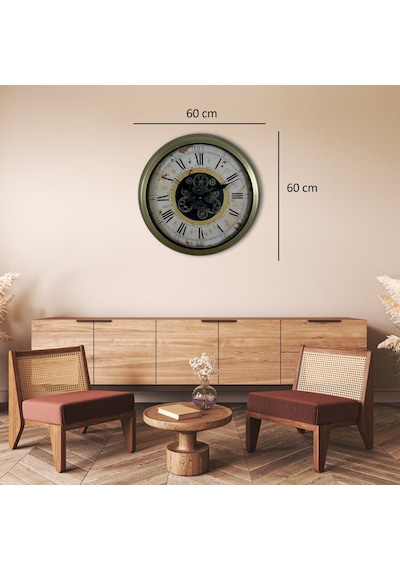 Vintage Aurea 60 Cm Çarklı Duvar Saati Diğer