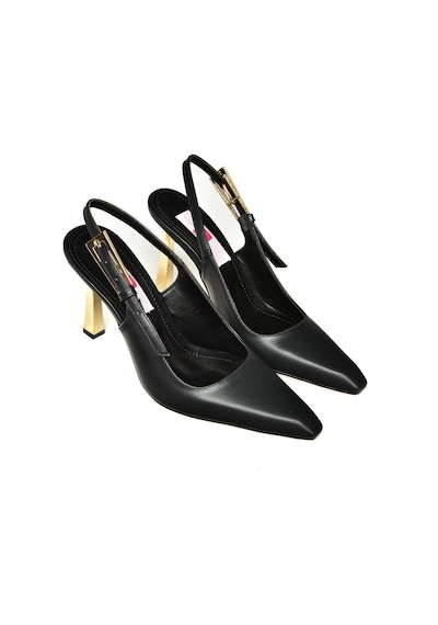 Fox Shoes S752098709 Siyah Kalın Topuklu Kadın Ayakkabı Siyah