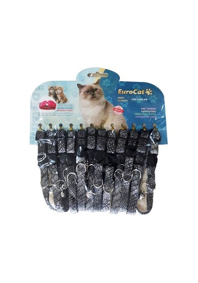 EuroCat Kedi Boy. Tas. Deri Des.10mm28cm 12Li Gri