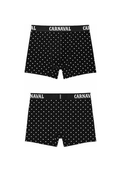 Carnaval Socks Puantiyeli Erkek Boxer Pamuklu Likralı Parlak Lastikli Kutulu Çoklu