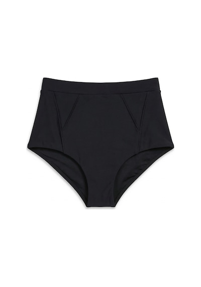 Siyah Süper Yüksek Bel Brezilya Bikini Altı
