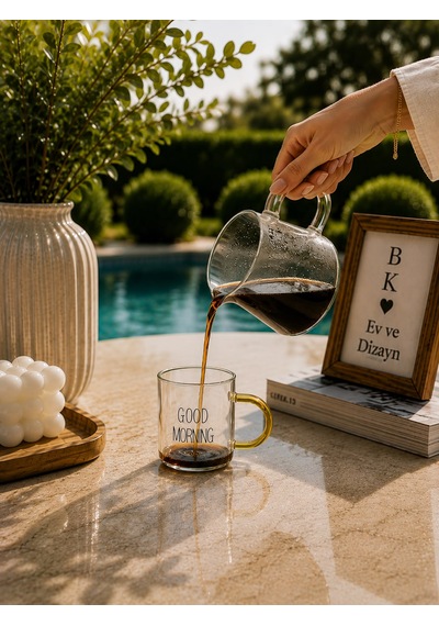 6 Lı Good Morning Kahve Fincanı 140 Ml Çok  Renkli
