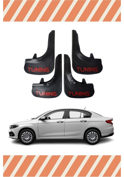 Fiat Egea Sd Tüm Kasalar  Tunıng Yazılı 4'Lü Tozluk Çamurluk Paça