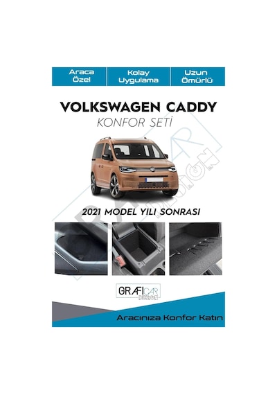 Volkswagen Caddy 2021+ Konfor Seti/saklama Alanları Kumaş Kaplama-ses I Zolasyon Ses Giderici A