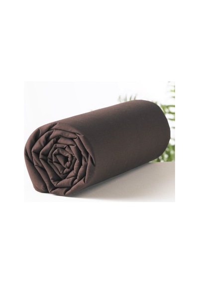 Makiteks Pamuklu Kahve 200x200 Battal Boy Lastikli Çarşaf Takımı
