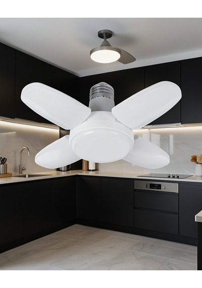 Katlanabilir 4 Kollu Led Ampül 6000 Lumen Vm60