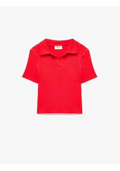 Koton Pamuklu Kısa Kollu Basic Polo Yaka Tişört Kırmızı 6skg10564ak Koton Pamuklu Kısa Kollu Basic Polo Yaka Tişört Kırmızı 6skg10564ak