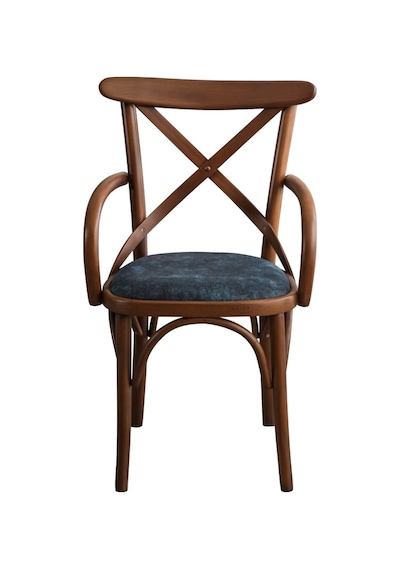 Gazzini Thonet Kolçaklı Sandalye Mavi