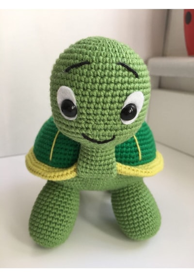 Amigurumi Oyuncak Kaplumbağa Tospik 15 CM