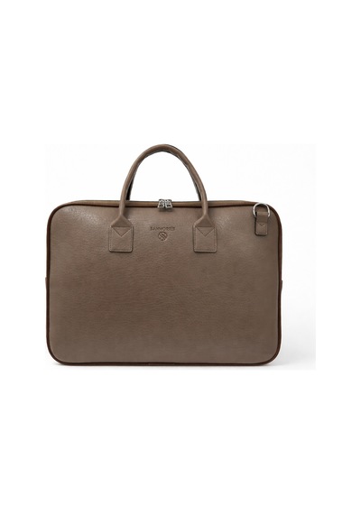 Sanmorris Unisex 15.6 İnç Uyumlu Suni Deri Darbe Korumalı Laptop Ve Evrak Çantası Vizon