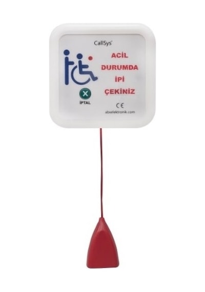 Bay Ve Bayan Engelli Wc Acil Yardım İpli Çağrı Seti