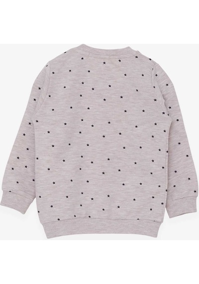 Breeze Kız Bebek Sweatshirt Mutlu Kedicikler 4 Ay-1.5 Yaş, Bej Me ((550294310)