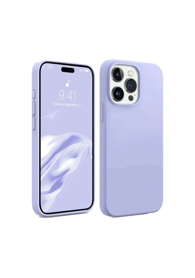 Apple İphone 15 Pro Max Kılıf First Silikon - Lila 0.2M-Çok Renkli