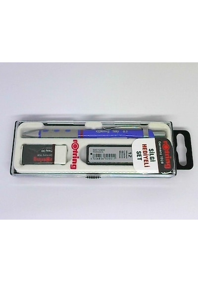 Rotring Versatil Kalem Versatil+Min Silgi Hediyeli 0.5 MM Mavi Ok
