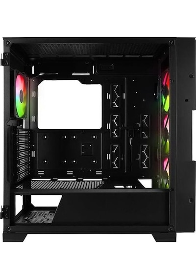 Rampage Azza V2 4 RGB Fanlı Mid Tower Oyuncu Bilgisayar Kasası