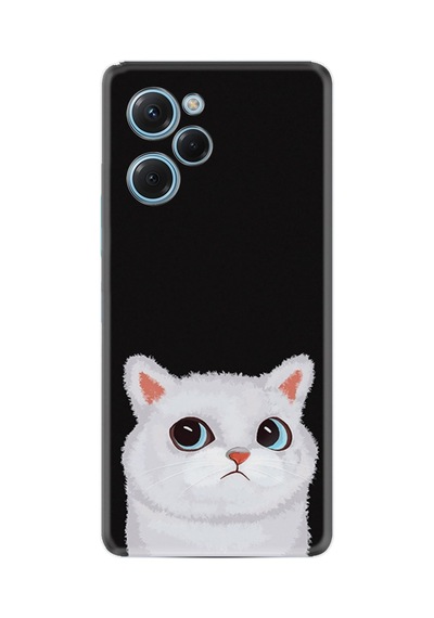 Xiaomi X5pro Kılıf Resimli Desenli Silikon Platinium Series White Cat 1835