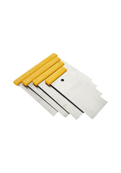 Duyar 4 Lü Oto Ispatula Takımı - Paslanmaz Çelik Kaporta Macun Spatula Seti - Araç Boya Tamiri, Dolgu Ve Sanatsal Uygulamalar İçin Profesyonel Esnek Çelik Set - Kod 051