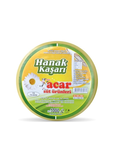Acar Süt Ürünleri Hanak Kaşar Peyniri 1 KG