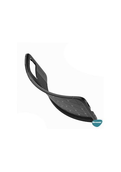 Microsonic Samsung Uyumlu Galaxy A03s Kılıf Deri Dokulu Silikon
