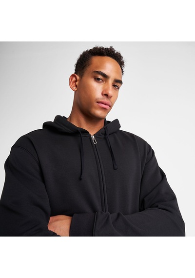 Lescon Siyah Erkek Fermuarlı Kapüşonlu Sweatshirt 26s-1263-26n