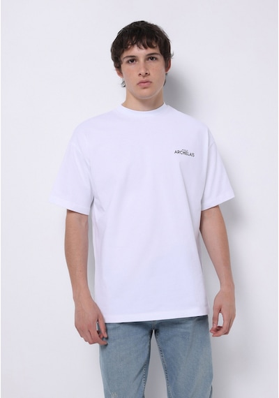 Colin's Colins Comfort Fit Yuvarlak Yaka Düz Erkek Beyaz Kısa Kol Tişört Cl1077238 Q1.v1 Ofw Beyaz