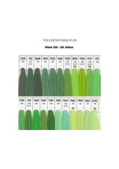 Oltalı 120 No Dikiş İpliği Makine Dikiş İpi 7541