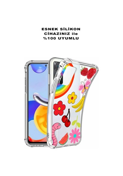 Samsung Galaxy S24fe İle Uyumlu Water Color 5 Baskılı Şeffaf Köşe Korumalı Antişok Kılıf