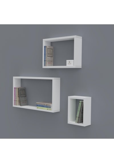 Kenzlife kitaplık neslişah 030*060*20*3 byz duvar rafı