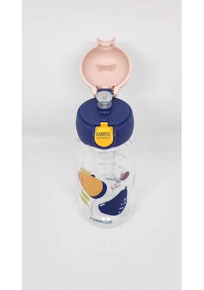 Gıpta Cool-J Medium 600 Ml Mavi-Pembe Kilitli Tritan K7549 Matara